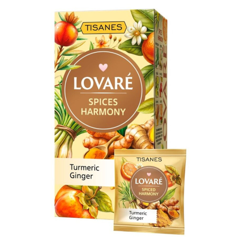Ceai de plante, mirodenii si fructe, cu aroma de kaki si mandarine Spices Harmony 24 plicuri x 1.8 g Lovare [1]