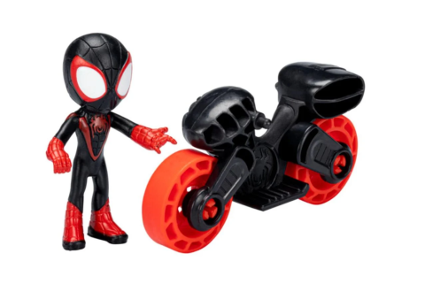 Set figurina cu motocicleta Spidey and his Amazing Friends Miles Morales [2]