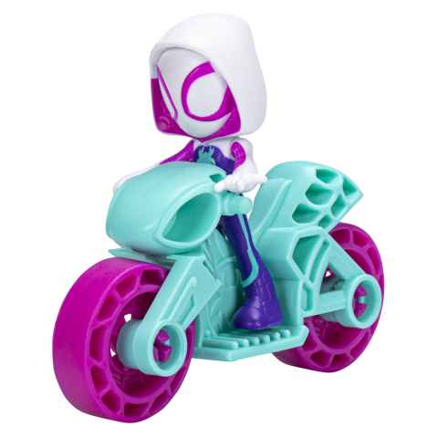 SPIDERMAN SET MOTOCICLETA SI FIGURINA GHOST SPIDER 6CM [3]
