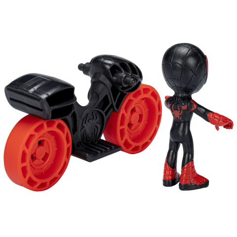 SPIDERMAN SET MOTOCICLETA SI FIGURINA MILES MORALES SPIDER MAN 6CM [4]