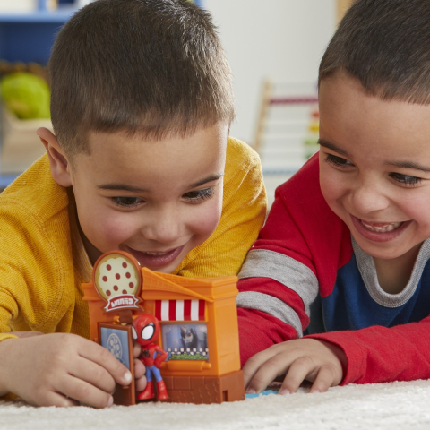 SPIDEY PRIETENII EXTRAORDINARI CITY BLOKS SET DE CONSTRUCTIE PIZZERIE [2]