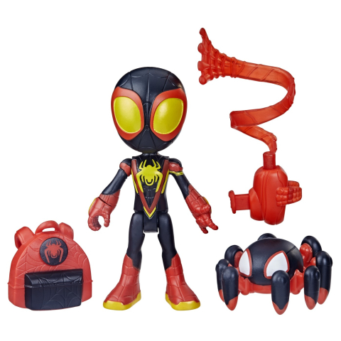 SPIDEY PRIETENII EXTRAORDINARI SET FIGURINA MILES MORALES SPIDER MAN 10CM SI ACCESORII [2]