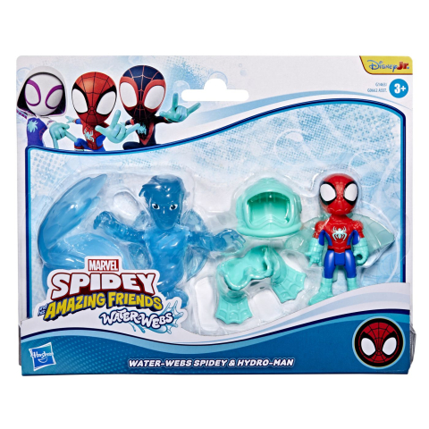Figurine - SPIDEY SI PRIETENII LUI UIMITORI MARVEL WATER WEBS SET 2 FIGURINE SPIDEY SI HYDRO MAN CU ACCESORII