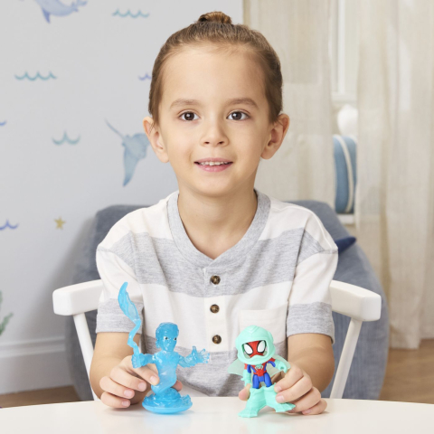 SPIDEY SI PRIETENII LUI UIMITORI MARVEL WATER WEBS SET 2 FIGURINE SPIDEY SI HYDRO MAN CU ACCESORII [4]