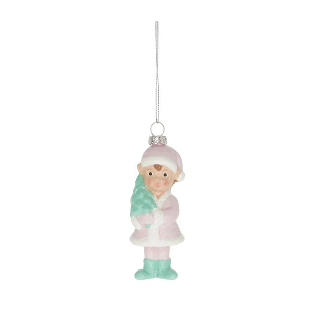 Noutăți Librăria Compas - Ornament spiridus cu agatatoare 4.X3.9x11.5 cm plastic