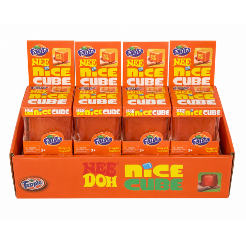 Jucării senzoriale și antistres - Jucarie antistres squishy cub NeeDoh cu aroma Fanta