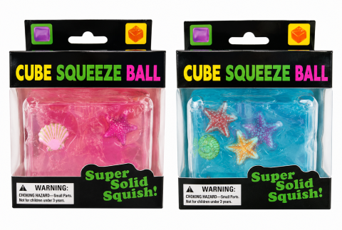 Jucării creative și senzoriale - Squishy cub cu scoici diverse culori
