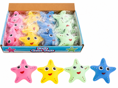 Jucării creative și senzoriale - Squishy stea de mare diverse culori