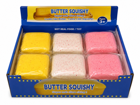 Jucării creative și senzoriale - Jucarie antistres squishy unt diverse culori