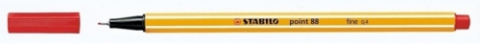 Rechizite școlare - Liner Stabilo Point 0.4 mm rosu