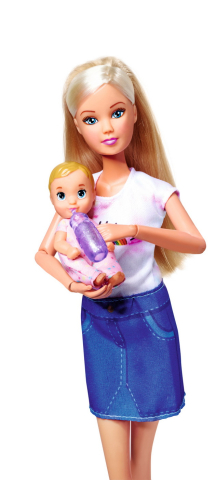 Papusa Steffi Love cu port bebe si accesorii Simba [3]