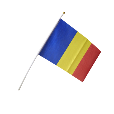 Casă și decorațiuni - Stegulet pe bat Romania 30x45cm