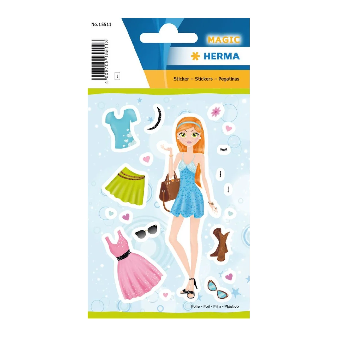 Artă și creativitate - Sticker Magic fetite Herma 1 folie/set