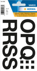 Artă și creativitate - Autocolant Vario litere O–Z negru 25 mm HERMA