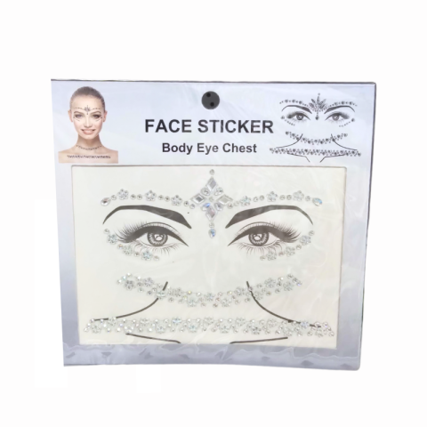 Set stickere autoadezive Face Sticker Body Eye Chest culori diferite [2]