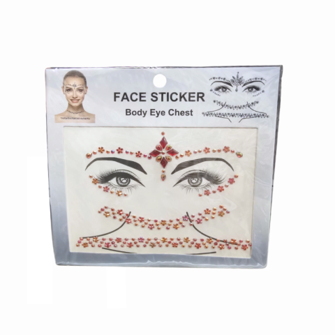 Set stickere autoadezive Face Sticker Body Eye Chest culori diferite [1]