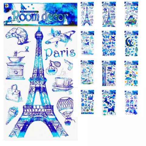 Artă și creativitate - Stickere decorative caluti /orase modele diferite