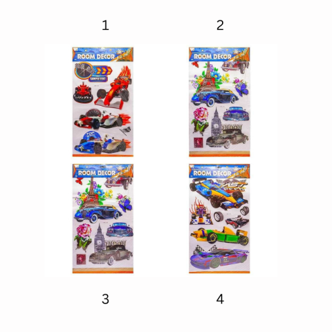 Stickere decorative masini adezive modele diferite [1]