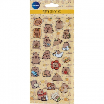 Stickere decorative Puffy Capybara modele diferite [3]