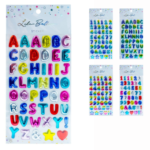 Artă și creativitate - Stickere numere si litere modele diferite