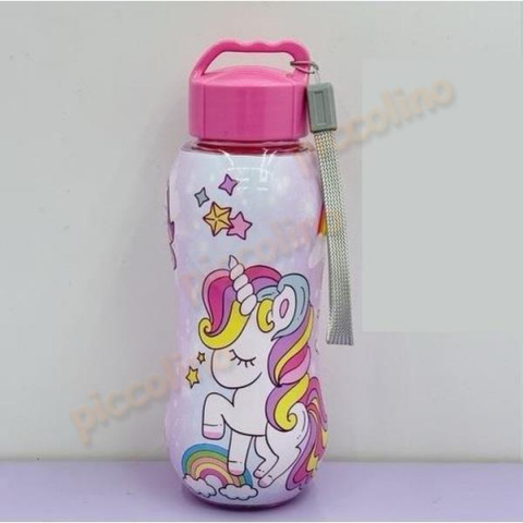 Accesorii școlare - Sticla apa cu capac model unicorn roz
