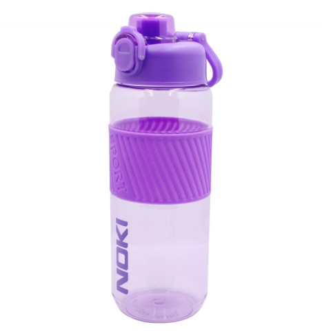 Pahare și sticle pentru scoală - Sticla apa tritan 850 ml cu deschidere automata mov Noki