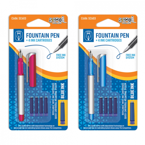 Stilou + 4 rezerve 1 set blister S-COOL [3]