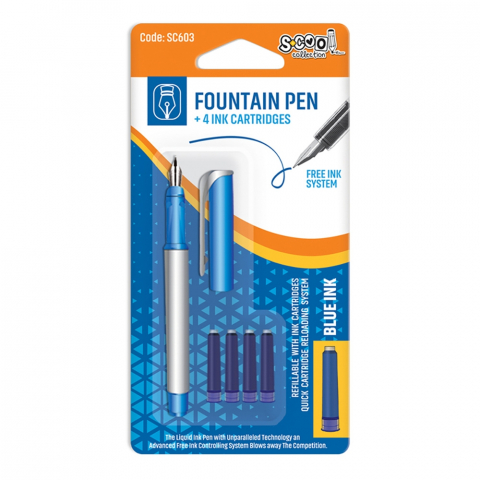 Stilou + 4 rezerve 1 set blister S-COOL [2]