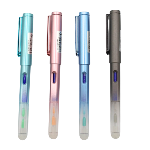 Rechizite școlare - Stilou cu cerneala termosensibila cu stergere 0.38mm clepsidra culori diferite
