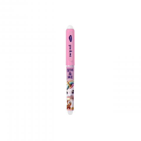 Stilou cu radiera You&Me Roz cu 2 rezerve Daco – model Unicorn [1]