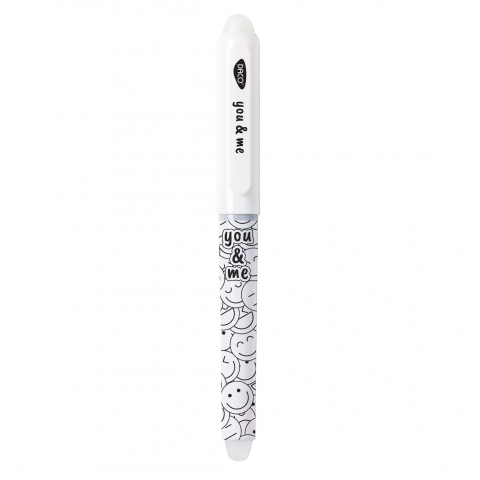 Stilou cu radiera You&Me Alb cu 2 rezerve Daco [1]