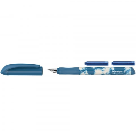 Stilou Schneider Easy albastru penita M blister cu 2 rezerve [2]