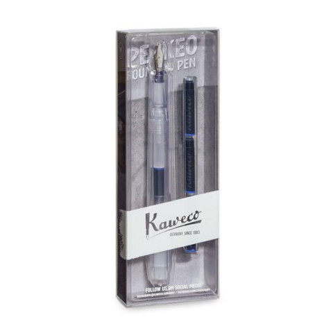 Rechizite școlare - Stilou Kaweco Perkeo All Clear M set cu 3 rezerve