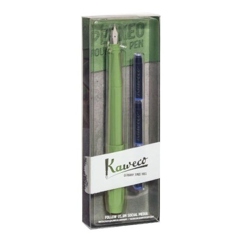 Stilou Kaweko Perkeo jungle green penita M pachet cu 3 rezerve [0]