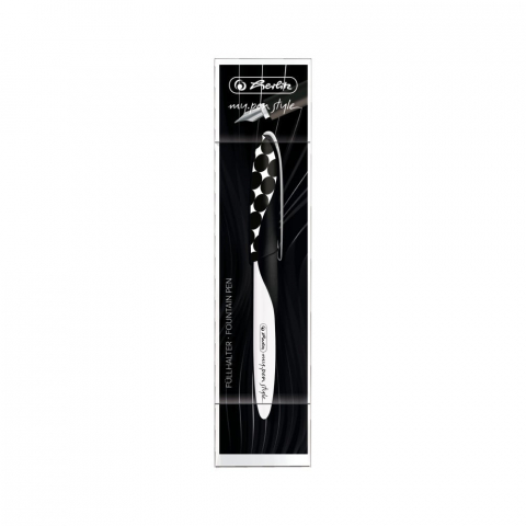Stilou Herlitz my.pen Style penita M motiv Just Black blister [2]
