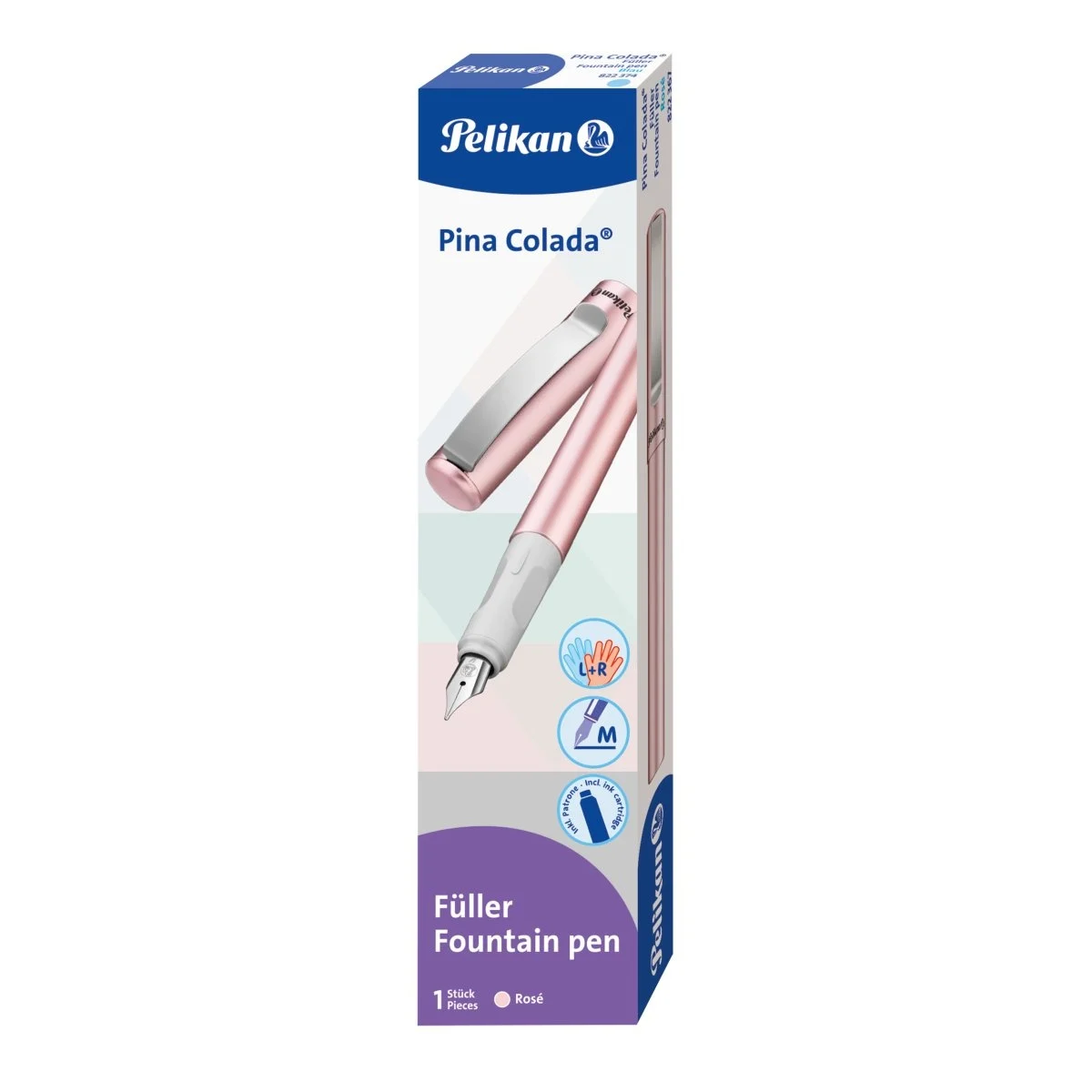 Stilou Pina Colada culoare roz metalizat penita M Pelikan [1]