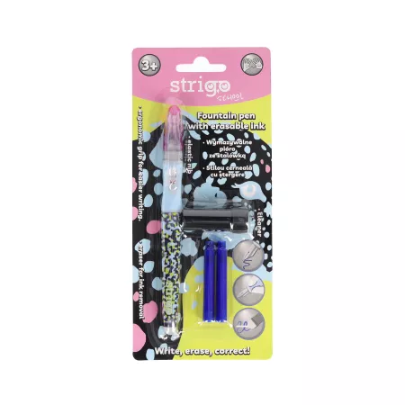 Rechizite școlare - Stilou cu cerneala si stergere prin frictiune Wild Strigo