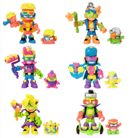Noutăți Librăria Compas - Set 6 figurine SuperThings Neon Power Kazoom Kids 7 cm