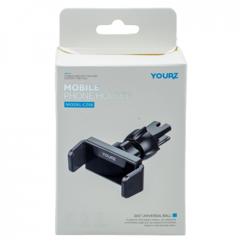 Suport auto telefon Yourz 360 rotativ pentru grila ventilatie [2]