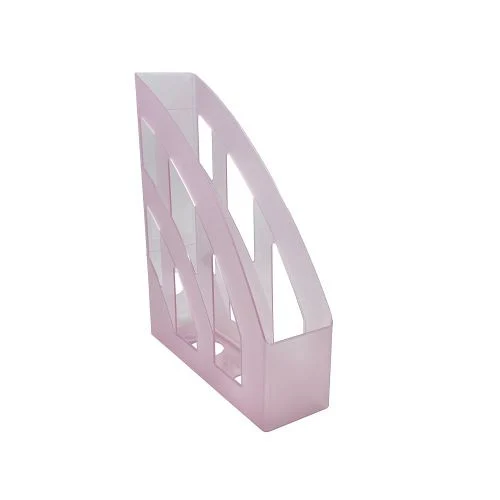 Suporturi și tăvițe documente - Suport dosare plastic A4 fucsia translucid Herlitz