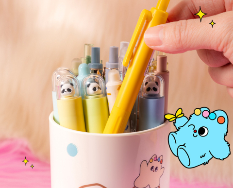 Suport instrumente de scris alb Deli [1]