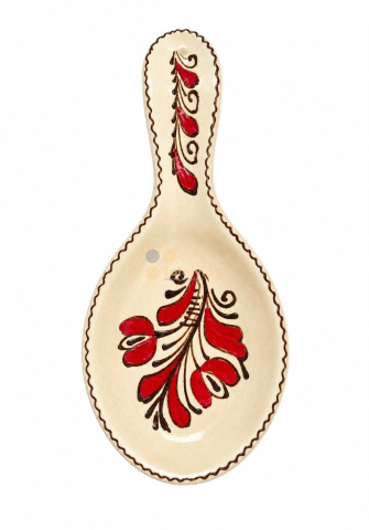 Casă și decorațiuni - Suport lingura decorativa din ceramica pictata manual