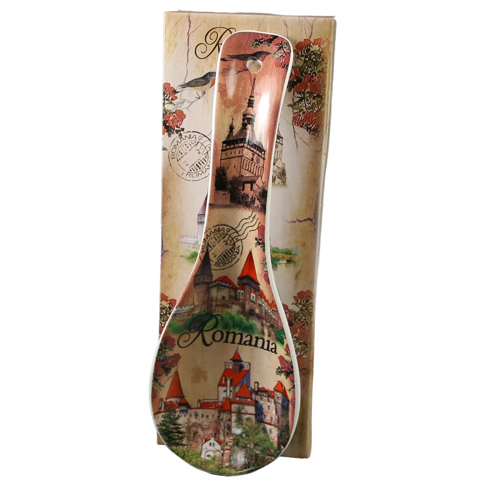 Noutăți Librăria Compas - Decor de perete lingura ceramica Castele Romania 9 x 26 cm