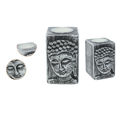 Lumânari și candele - Suport lumanare Buddha 6x6x9 cm