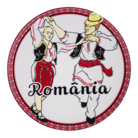Suport din ceramica pentru pahar 11x11 cm Romania [1]