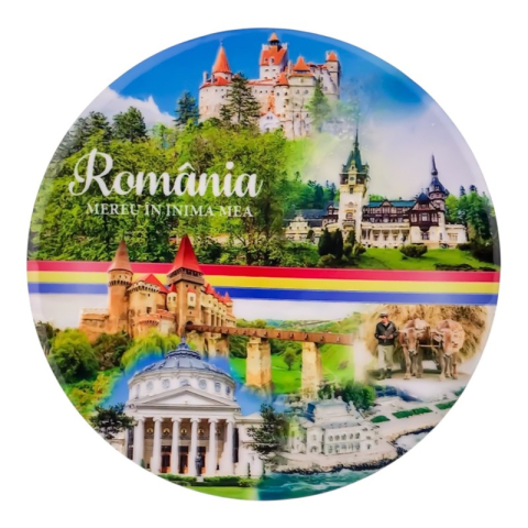 Băuturi și accesorii - Suport din ceramica pentru pahar 11x11 cm Romania