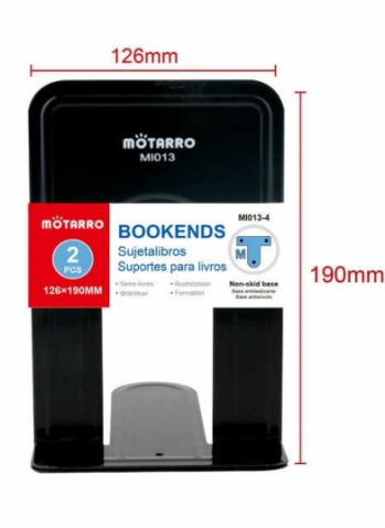 Suport carte 2 bucăți 126x190 mm negru Motarro [0]