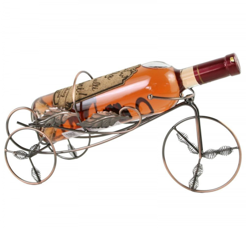 Băuturi și accesorii - Suport pentru vin din metal 24x13 cm tricicleta