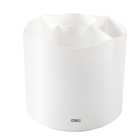 Birotică și accesorii birou - Suport rotativ instrumente de scris 5 compartimente alb Deli