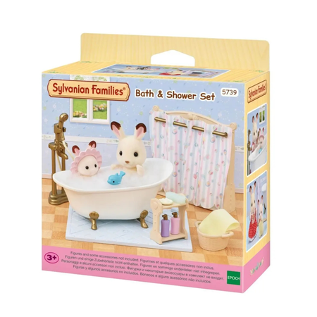 Accesorii păpuși - Set de joaca La baie Sylvanian Families